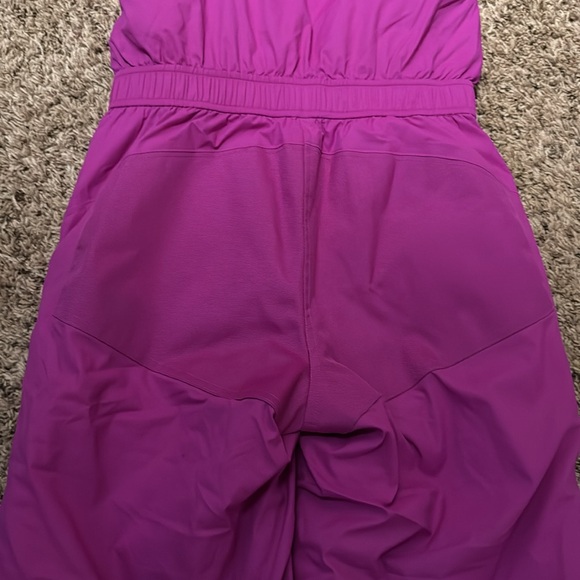 L.L. Bean Size 12 Girls Pink/Purple Snow Pants Bib Overalls Skiing - Picture 5 of 6